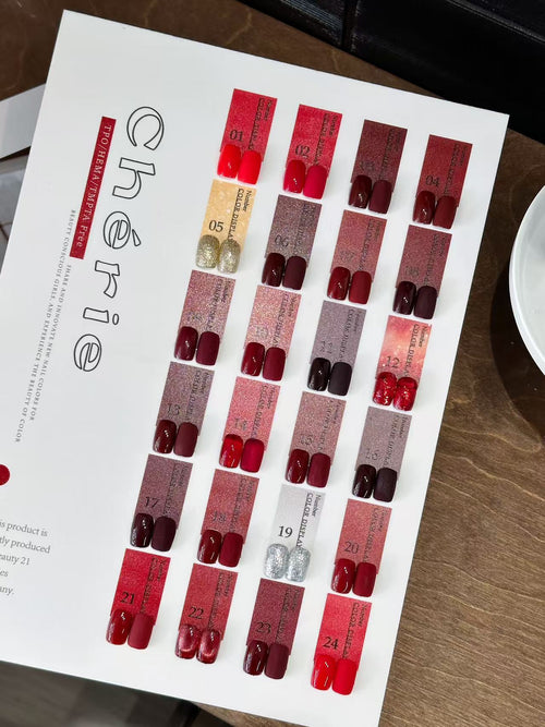 Cherie Starry Wine Collection - 24 Gel Polishes - Fall/Winter 2026